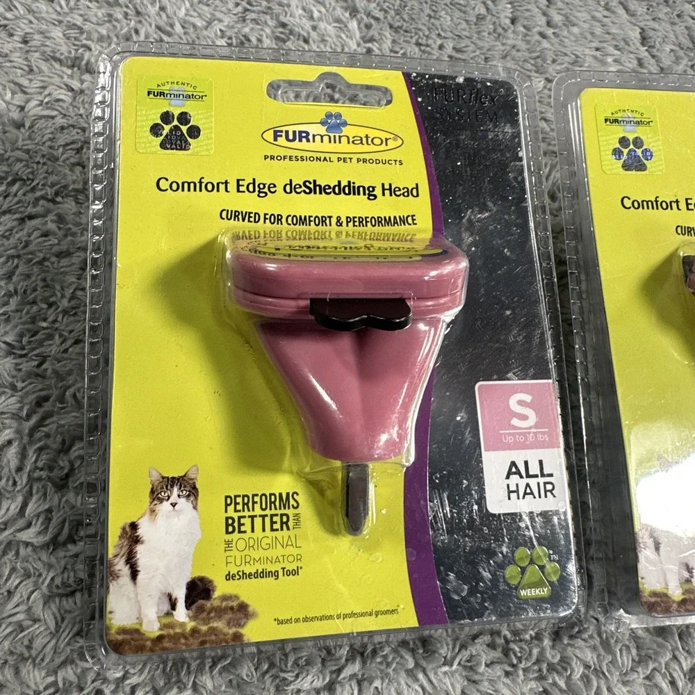 2 NEW Furminator Comfort Edge Deshedding Edge Head Only All Cats 10LBS HEAD ONLY